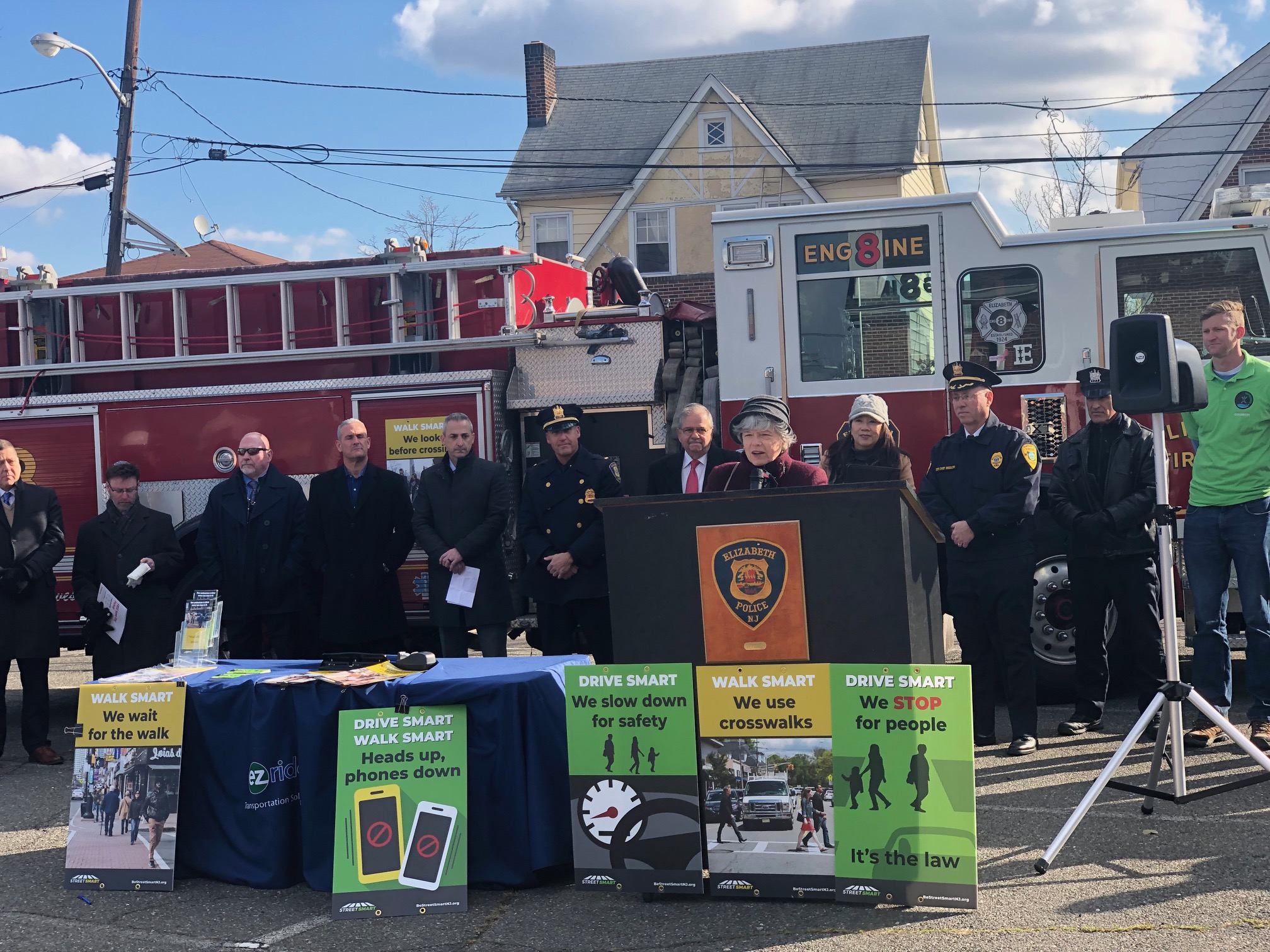 Elizabeth, Union Township, Union County join statewide pedestrian safety campaign